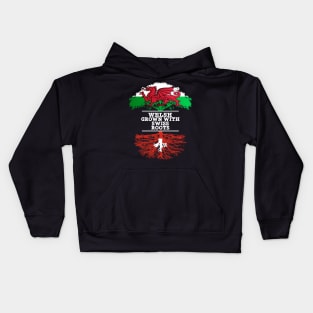 Welsh Grown With Swiss Roots - Gift for Swiss With Roots From Switzerland Kids Hoodie